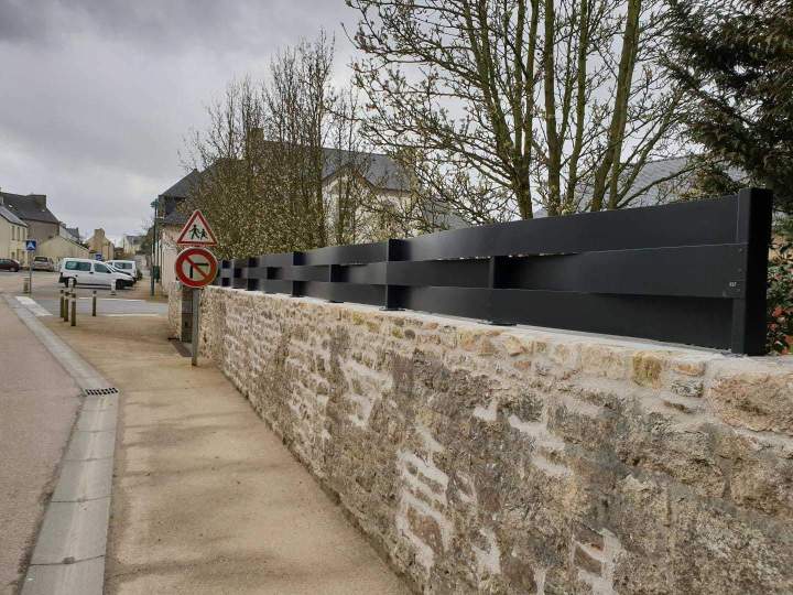 Clôture et portail aluminium Plabennec