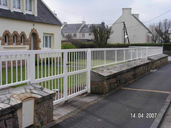 Clôture et portail pour maison Plabennec