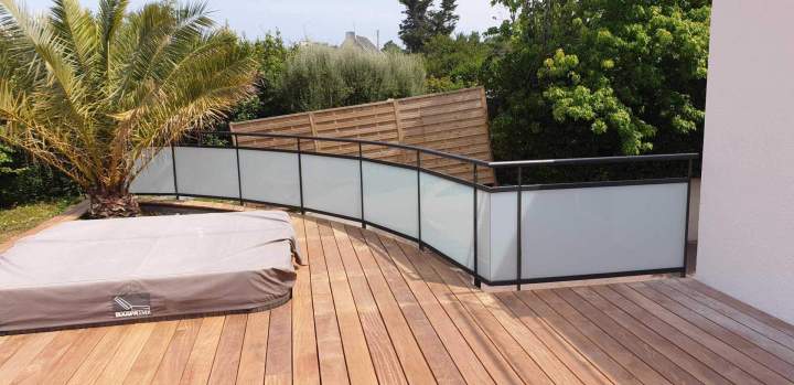 Garde corps aluminium et inox Plabennec