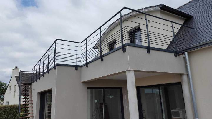 Garde corps pour terrasse et balcon Plabennec