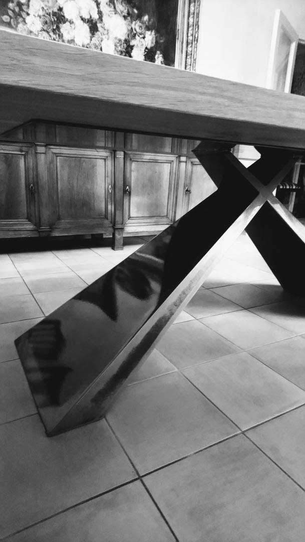 Mobilier en bois et acier sur mesure Plabennec